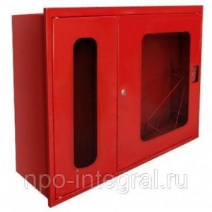 Встраиваемый пожарный шкаф ШПК-315 ВОК красный